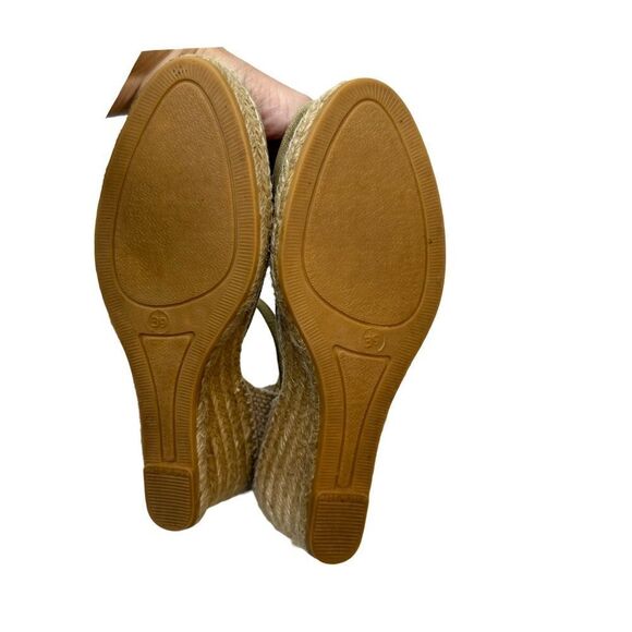 Toni Pons Natural Stone Jute Wedge Heels Size 8 8.5 US 39 EU - Picture 9 of 17